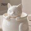 Talos 3D Printed Cat Teacup, Cute Coffee Cup, Figurine Mugs, Holiday and Birthday Gift for Milk Tea Lovers