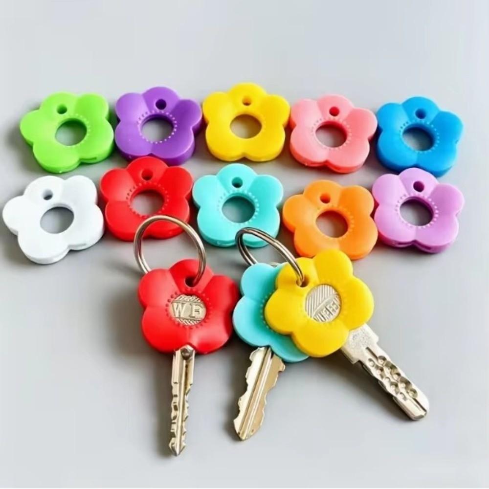 DIY Silicone Key Sleeve Key Distinguish Multi-color Key Sleeve Practical Key Cap Cover Key