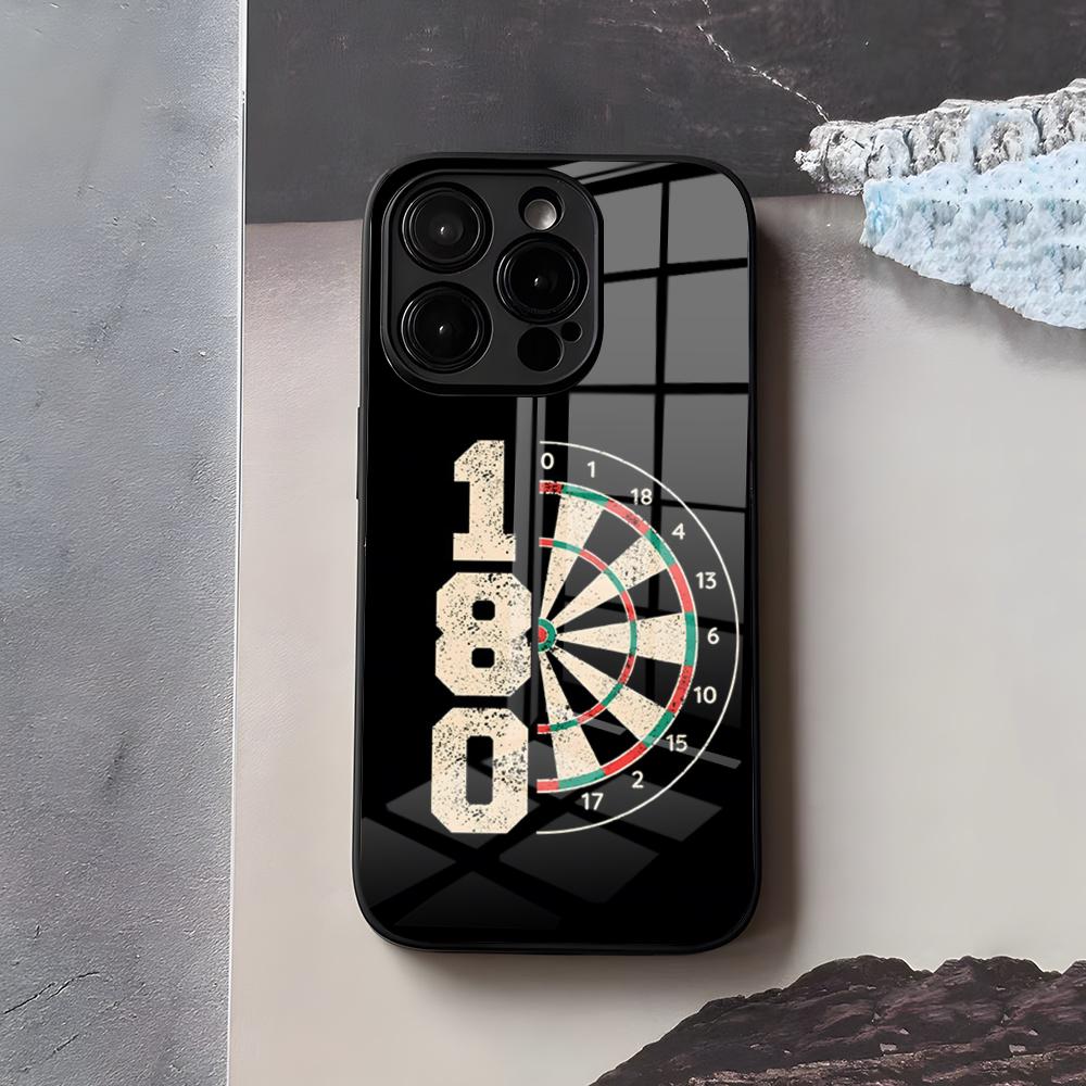 Playroom Dart Printed Phone Case For IPhone 17 Air 16 E Pro Max 15 14 13 Mini 12 Pro 11 Max Plus Black Glass Cover