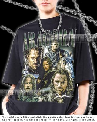 Vintage Aragorn Retro 90s Bootleg Movie Fan Tee Unisex Shirt Graphic Designs SweaT-Shirt PK173