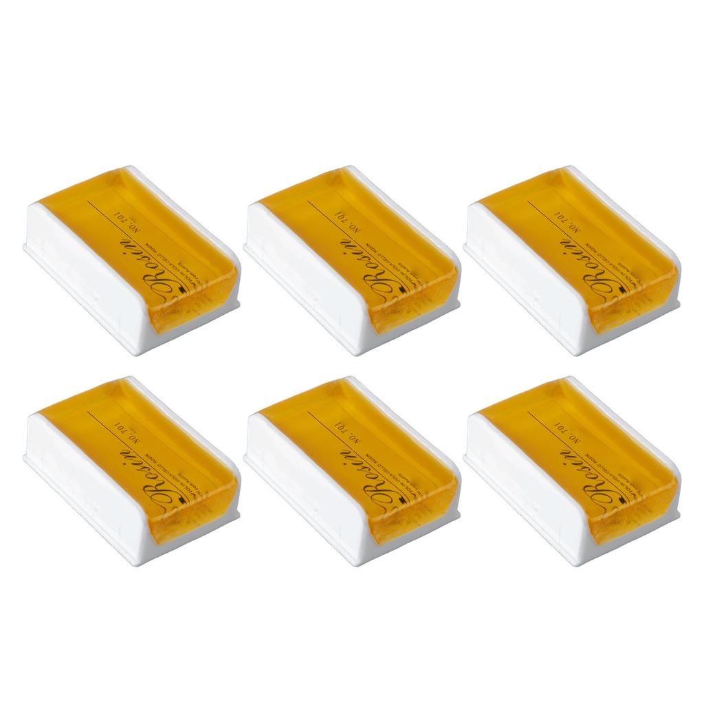 6Pcs Violin Rosin Bow String Rosin Instrument Accessory Low Dust Universal for Viola Cello Yellow