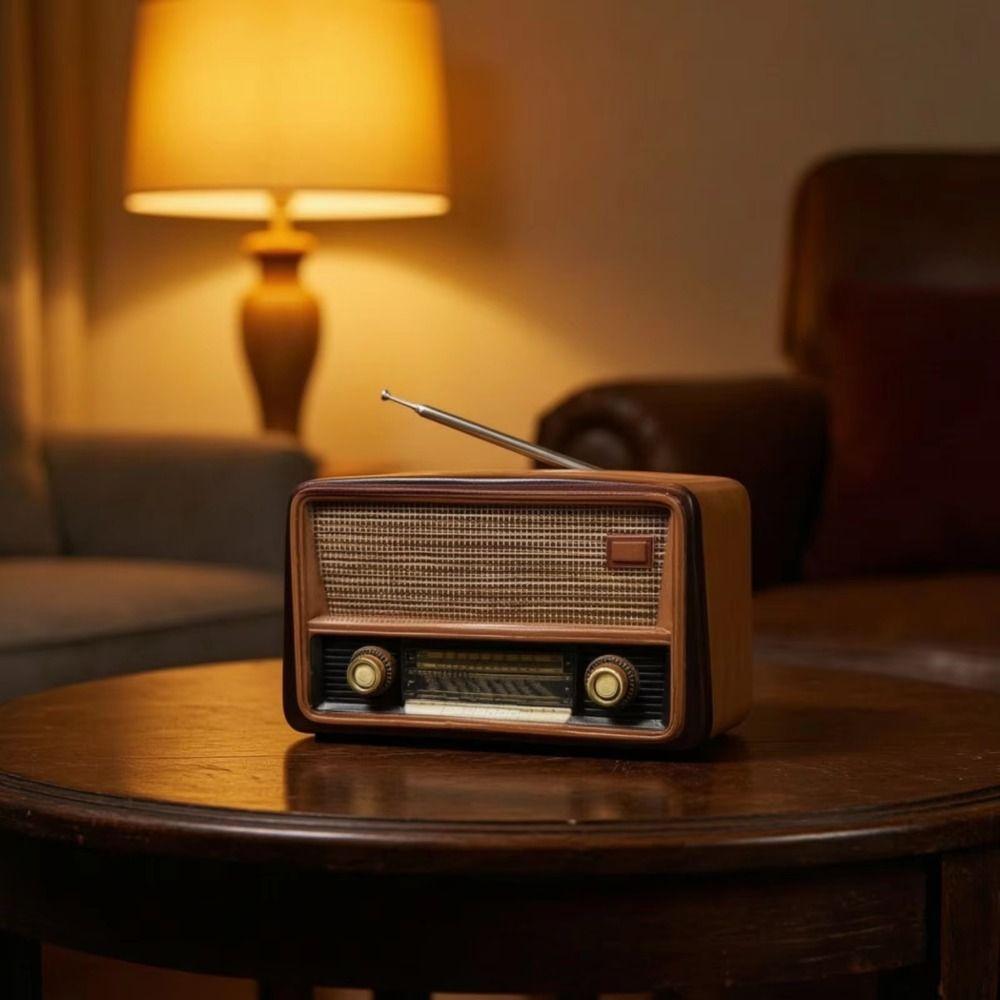 Creative Vintage Radio Planter Retro Succulent Flower Pot Gift Radio TV Potted Plant Home Decor