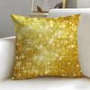 Golden fine light spots Cushion Cover Soft  EasyWash Pillow Case  Versatile for Couch Bed Travel and Office