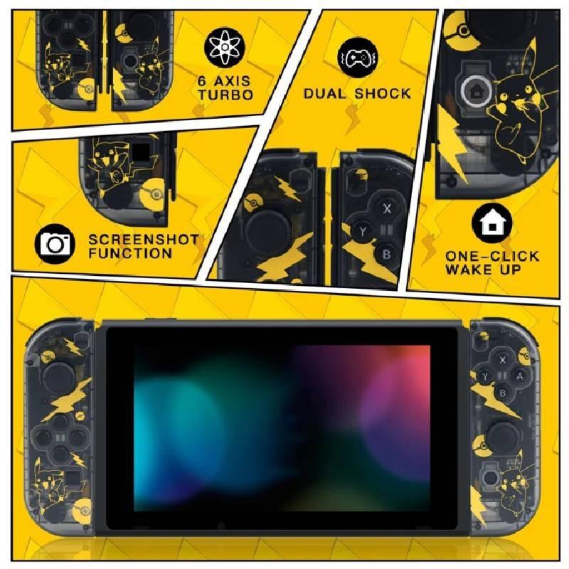 Цветной RGB переключатель Joycon контроллер с яркой вибрацией и чувствительностью к движению