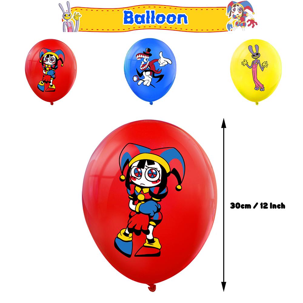 Удивительные цифровые принадлежности для цирковых вечеринок, включая воздушный шар-топпер для торта-баннера