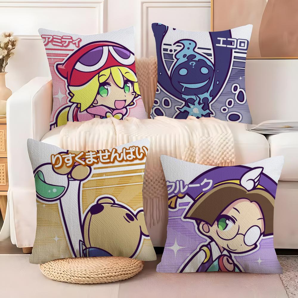 PPuyo PPop Fever Cushion Cover Soft Plush Fabric DoubleSided Printed Sofa Cushion Cover for All Seasons Home Decor Gift