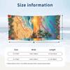 Beach Shell Starfish Paradise Theme Quick Dry Beach Towel Custom Name Text Print Large Sand Resistant Towel Beach Vacation