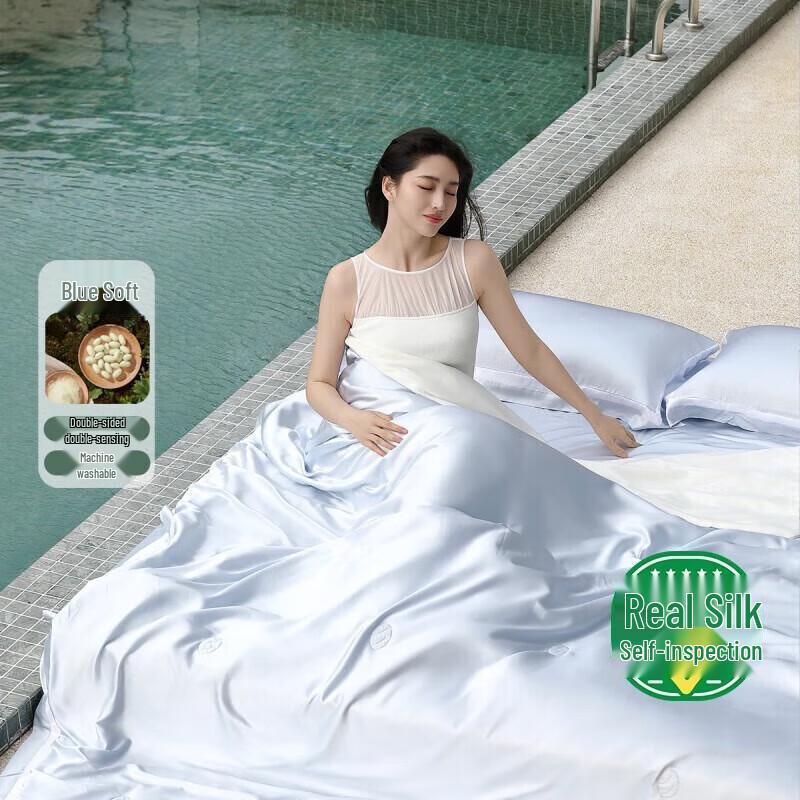Mercury Home Textiles Silk Cooling Comforter