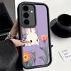 Чехол для телефона Samsung Galaxy S26 S25 Ultra S24 FE Милый мультяшный кролик Раббит Чехол S23 Plus S22 + S21 S20 5G Мягкий силикон Funda