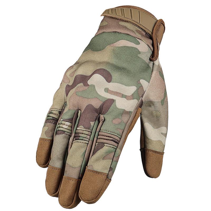 Outdoor Multifunctional Tactical Gloves Touch Screen Motorcycle Riding Warm Windproof Waterproof Camouflage Sports Training Gloves