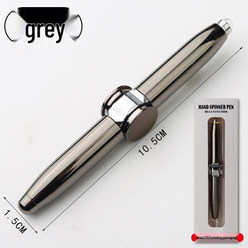 Luminous Rotating Spinner Pen with Flashing Belt Light and Decompression Function