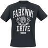 Parkway Drive Retro Flame Logo Print T-Shirt Soft Breathable Unisex Streetwear Tee Men Women Rock Casual Crew Neck