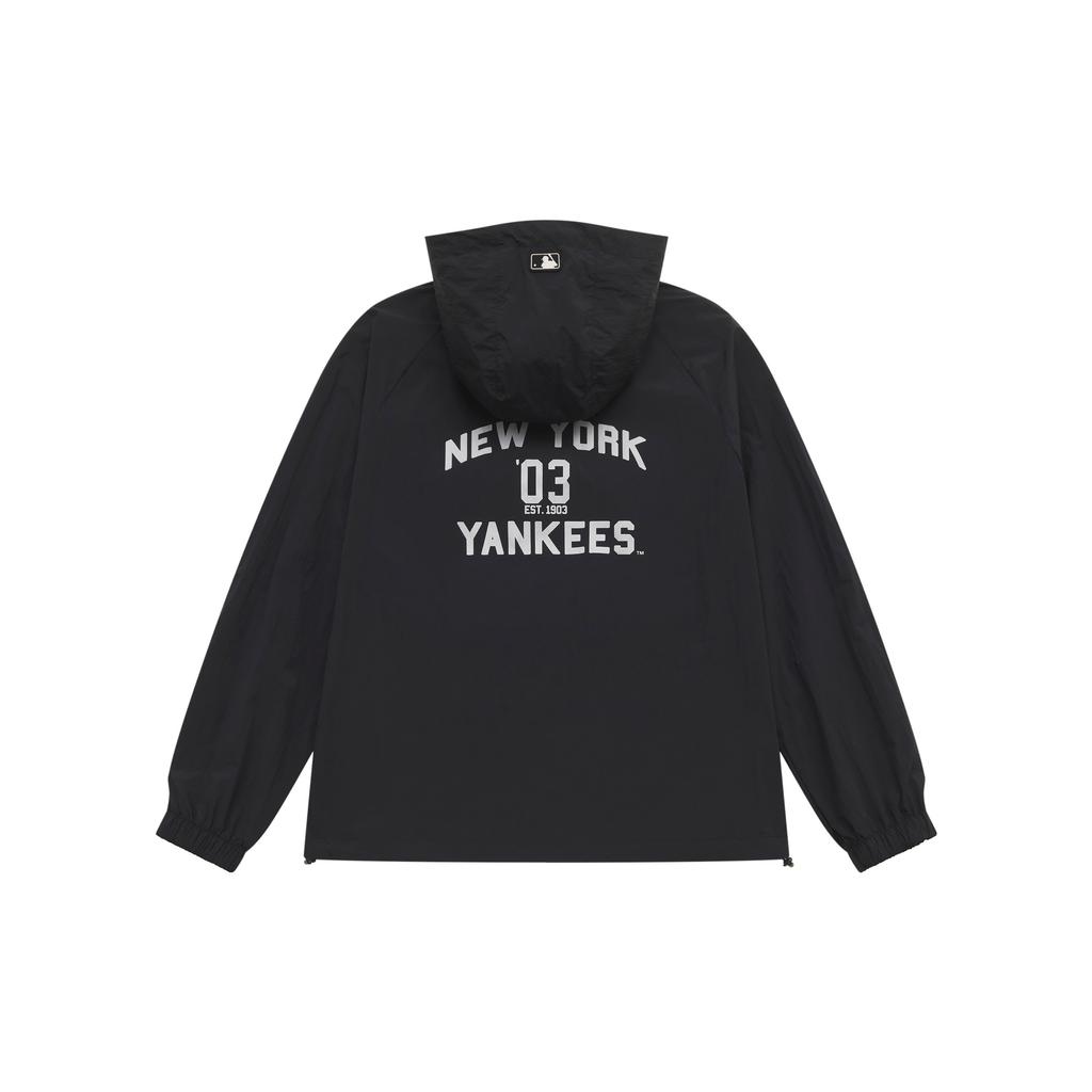 New MLB Preppy Style Collection New York Yankees SS25 Jacket Unisex Black 3AWJV0153-50BKS
