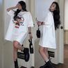 Women's Casual Dress Summer Casual Korean Version of Loose T-shirt Dress Slimming Dress