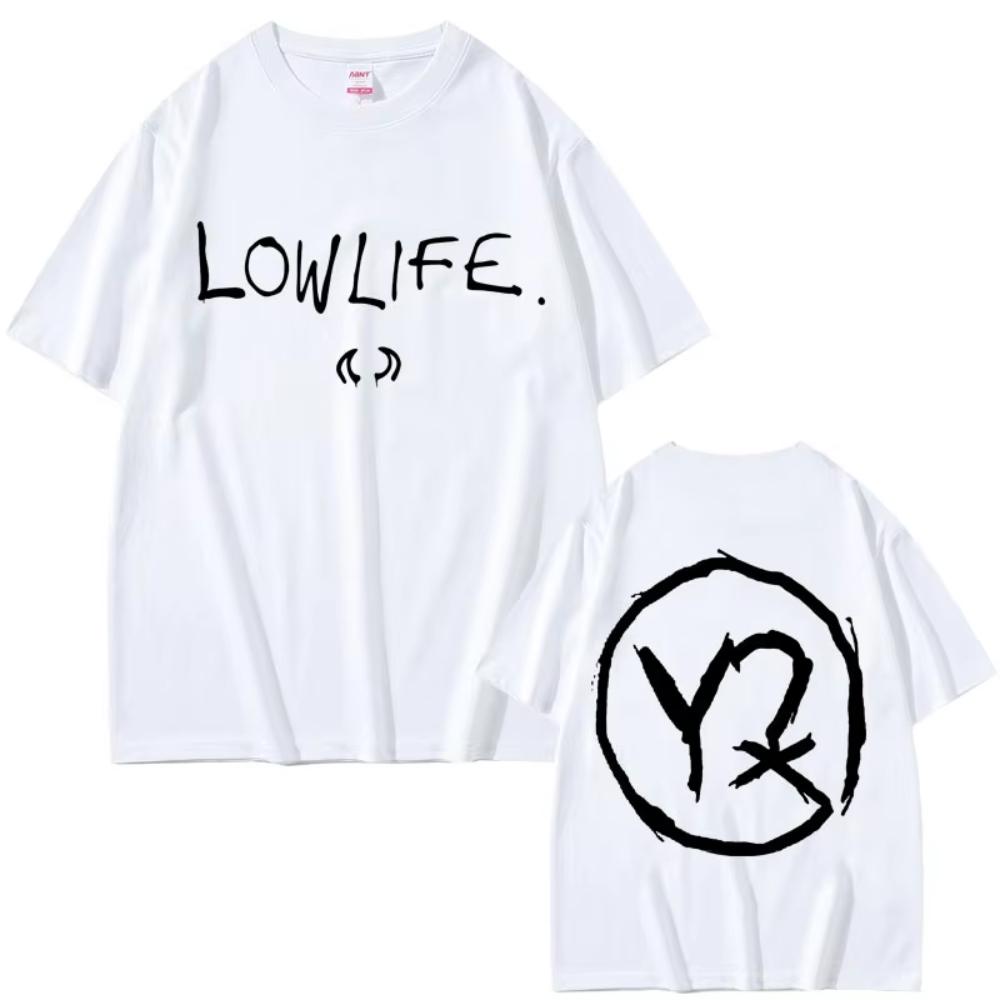 Yungblud Lowlife Album Logo 2026 T-shirts Unisex Women Fashion Rock Retro Short Sleeve Tshirt Unisex's Casual Cotton Oversized T Shirt