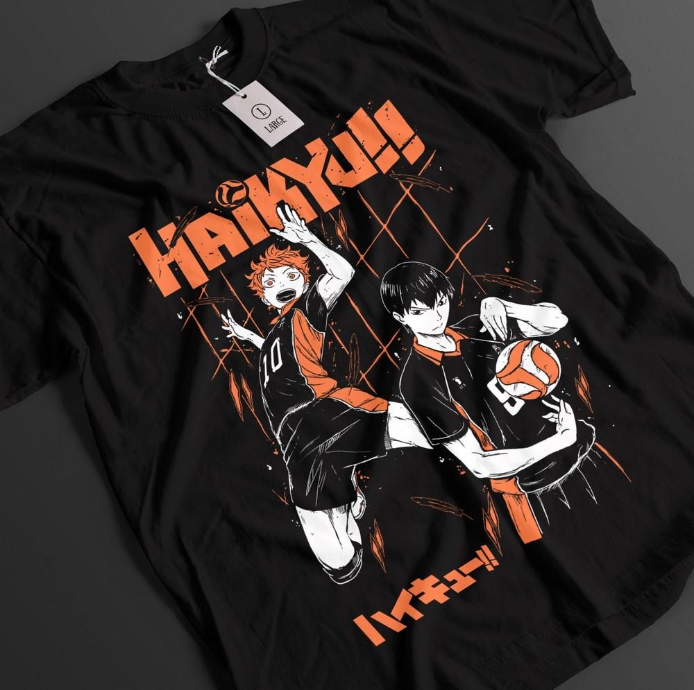 Футболка Haikyuu Футболка Шоё Хинаты Футболка Кагеямы Футболка Цукишимы Куроо Спортивная футболка Аниме