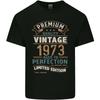 Премиальная винтажная футболка на 52-й день рождения 1973 года, мужская, из легкого хлопка