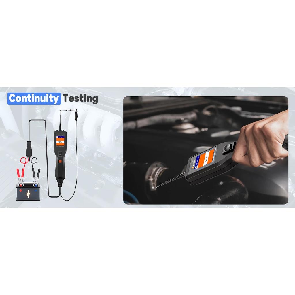ANCEL PB50 12/24V Автомобильный электрический тестер цепи, щуп, индикаторная отвертка, устойчивый тестер, набор щупов для напряжения и мощности для автомобильного аккумулятора
