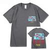 Summer Hip Hop T Shirt UnisexCactus Jack ASTROWORLD Harajuku T-Shirts WISH YOU WERE HERE Letter Print Tee Tops