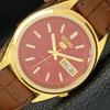 REFURBISHED VINTAGE SEIKO 5 AUTOMATIC 6309A JAPAN MENS RED DIAL WATCH A425910-2 RL620a-a425910
