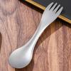 1Pc Titanium Spork 2-in-1 Spoon Ultralight Cookware Portable Fork Knife Outdoor Camping Picnic Travel Eco-Friendly Flatware