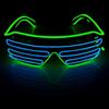 Wireless Luminous Glasses Glowing Blinds Glasses LED Bar KTV Atmosphere Props Flashing Disco Adult Cool Sunglasses Boys and Girls Performance Props