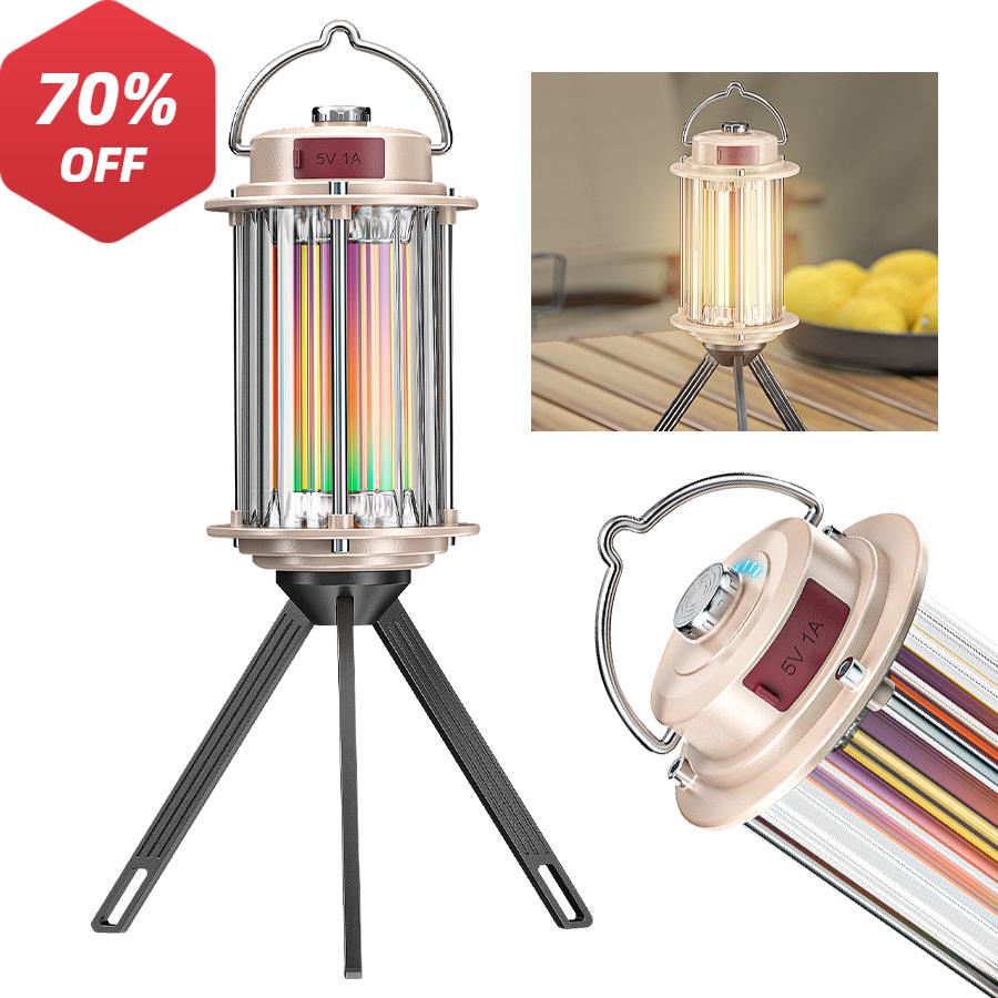 LED Camping Light Mini Hanging Tent Lamp Portable Camping Lamp Rechargeable Tent Lights with Hook 5 Modes for Hiking Fishing