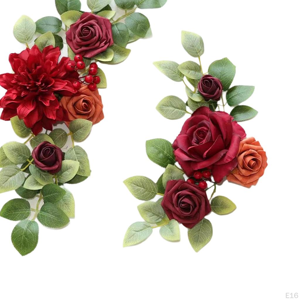 2 шт. Свадебная арка цветы искусственный цветок гирлянда современный фон венок угол