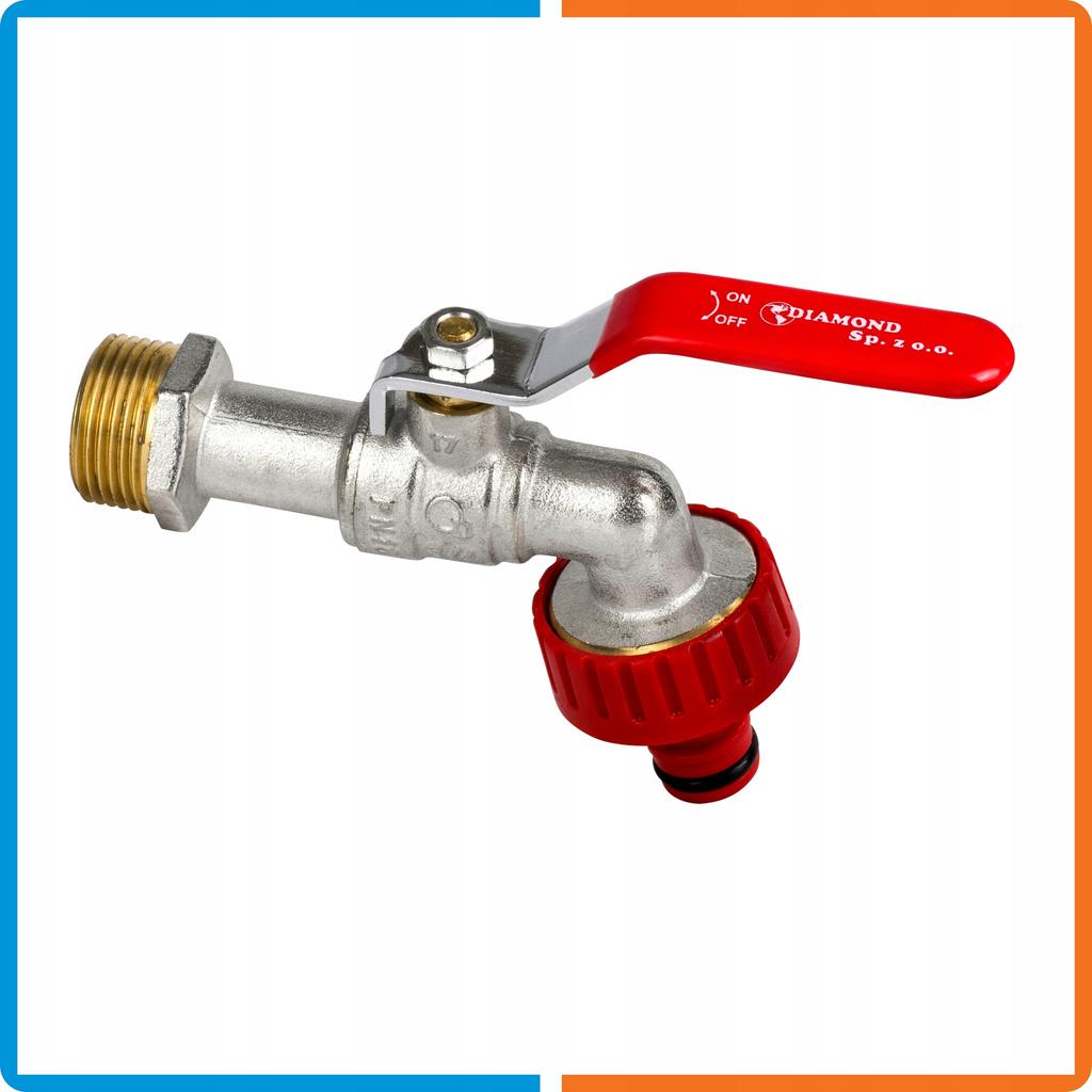 Garden Tap 3/4 Ball Valve Brass Tap With Quick Connector