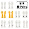 10 Pairs Of Pvc Cleaning Gloves Waterproof Wear-resistant Non-slip Latex Material Housework Laundry Washing Dishes Kitchen