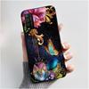 Casing For TCL 205 Case 4187D Aesthetic Fashion Cute Cat Cartoon Black Matte Soft Silicone Back Cover Shockproof TPU Phone Case