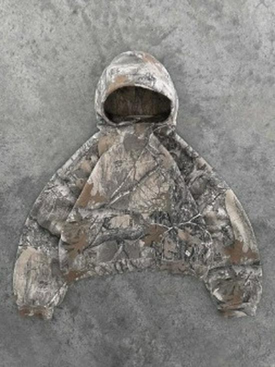 Y2K Retro Leopard Print Hooded Sweatshirt - Unisex Harajuku Hip-Hop Style Pullover