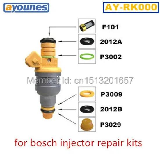 100pieces auto part plastic gasket ,washer for fuel injector 0280150558 replacemet (AY-P3009)