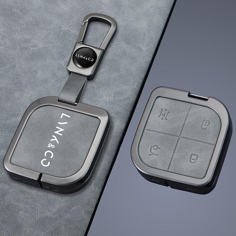 Чехол для ключей Lynk & Co 08 для моделей 23-25 гг. - Металлический защитный корпус для новых энергетических автомобилей для мужчин