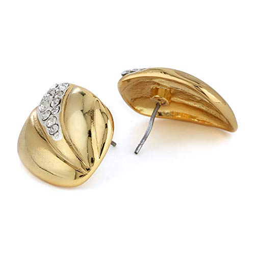 Женские серьги-гвоздики Estele Designer с позолотой 24 карата