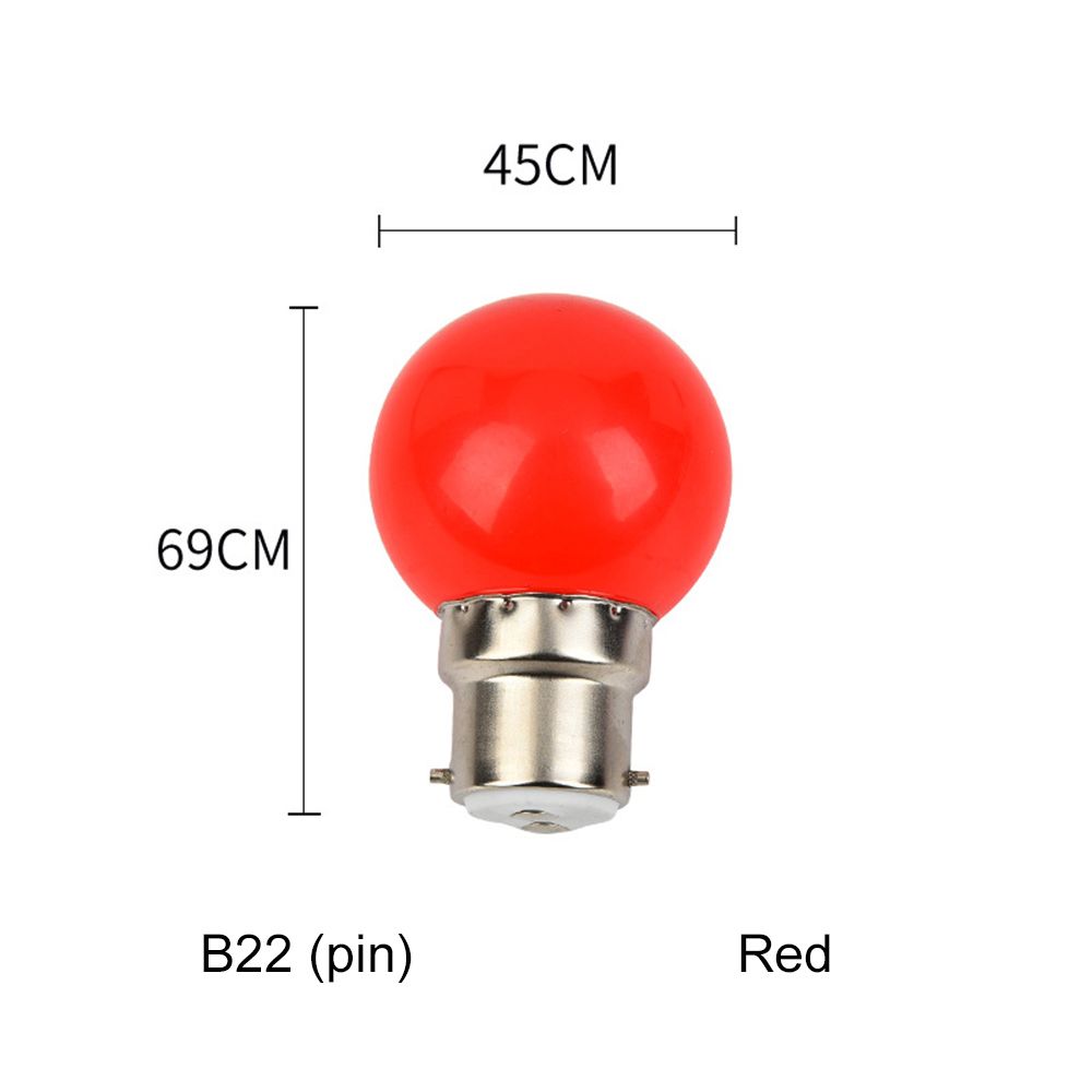 Durable Lamparas Flashlight E27 B22 G45 Lamp Colorful Light LED Bulb