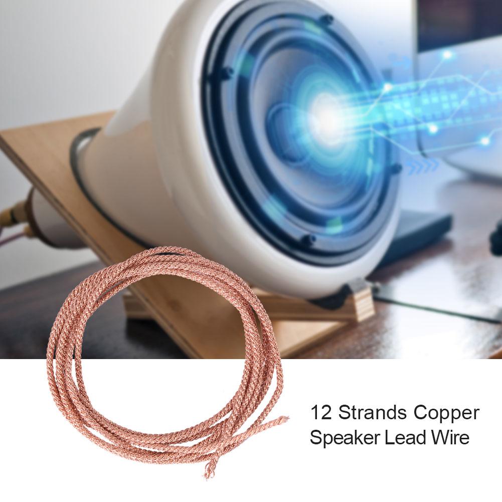2 м 12 жильный провод для динамика сабвуфера ремонт провода с медной оплеткой