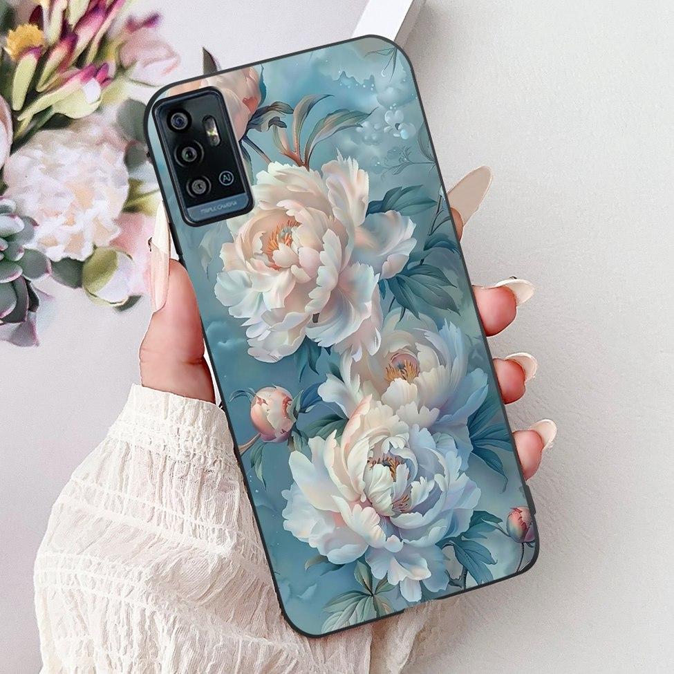 Чехол для ZTE Blade A51 Чехол для ZTE Blade A71 A7030 Роскошный Бабочка Любовь Милый Кот Крутой Красивый Лев Расписной Черный Силикон