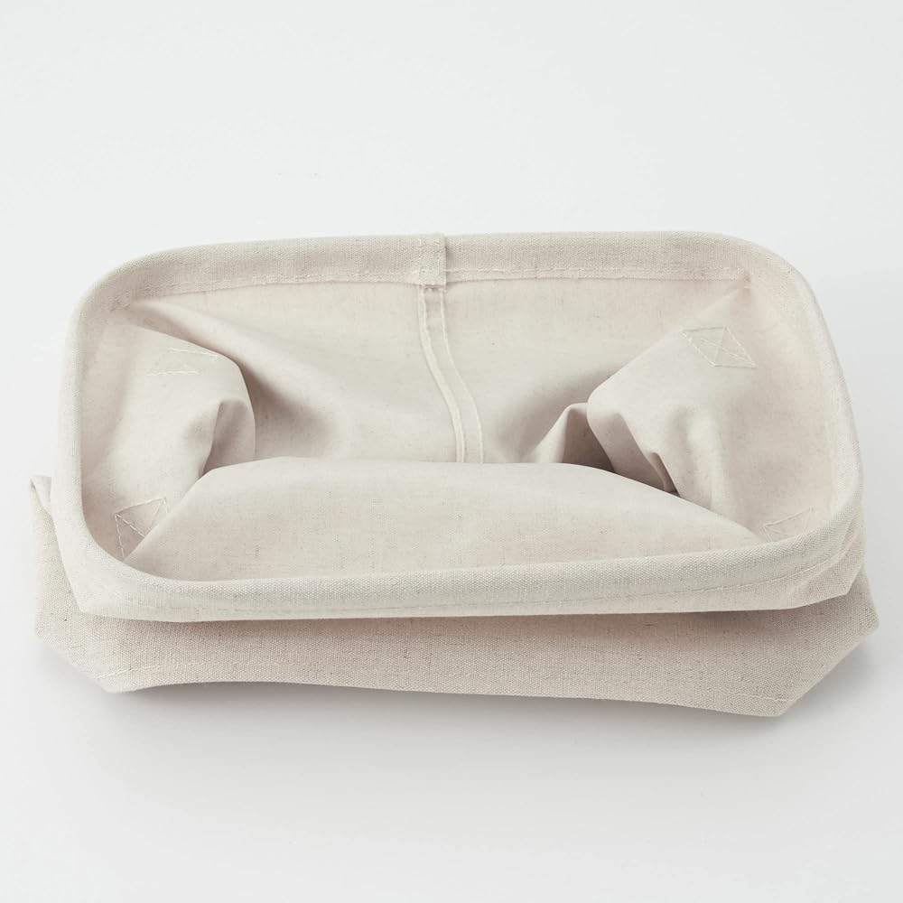 MUJI Soft Box, Medium, 185cm (W) x 26cm (D) x 26cm (H), Polyester Linen, Rectangular, Half Size,