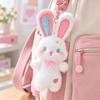 Soft Fluffy Bunny Pendant Miniature Size Kawaii Plush Pendant  Bedroom Aesthetics