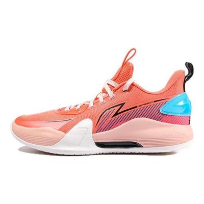 Баскетбольные кроссовки Li Ning Flash 7 с противоскользящим износостойким амортизирующим эффектом, мужские кроссовки Tea-Flower-Red ABPT013-8