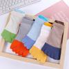 Matching Cotton Anti-slip Children Short Tube Socks Split Toe Socks Five-Finger Socks Kids Hosiery