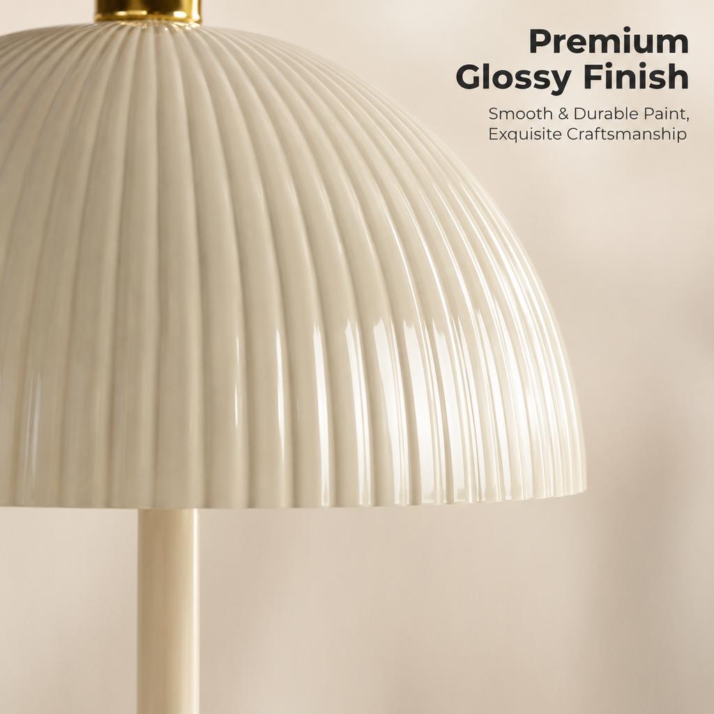 Xiaomi Modern Rechargeable Table Lamp, Elegant Ribbed Dome Shade Design, Perfect for Modern Home Decor, Touch Control LED Lamp