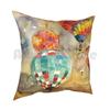 Balloons Pillow Case Printed Home Soft DIY Pillow Cover Watercolor Watercolour Watercolor Paris Artist Sketch Paper Pen