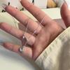 Новое Ожерелье «Капля Слезы» Женское Синяя Капля Воды Нишевый Дизайн Корейская Премиум Цепочка на Ключицу