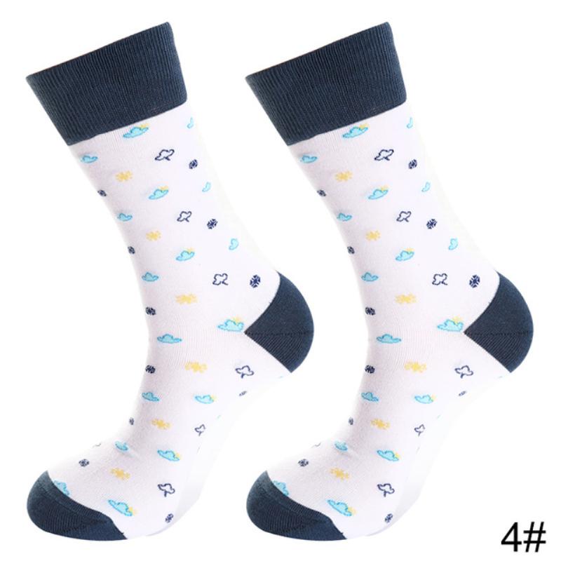 Новые осенне-зимние хлопковые носки для мужчин и женщин, модные трендовые носки, крутые носки с рисунками животных и фруктов