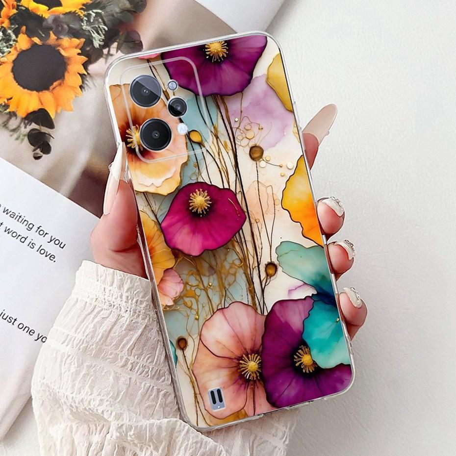 Cute Painting Phone Case For Realme C31 C33 Soft Silicone TPU Back Cover For Realme C31 C33 2023 Cases Bumpers