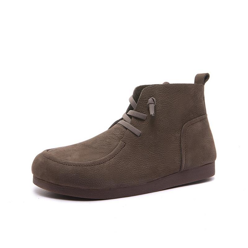 Single Women's Shoes, Retro Ankle Boots, Martens Boots, Soft Soles, Soft Leather, Plus-size Women's Boots