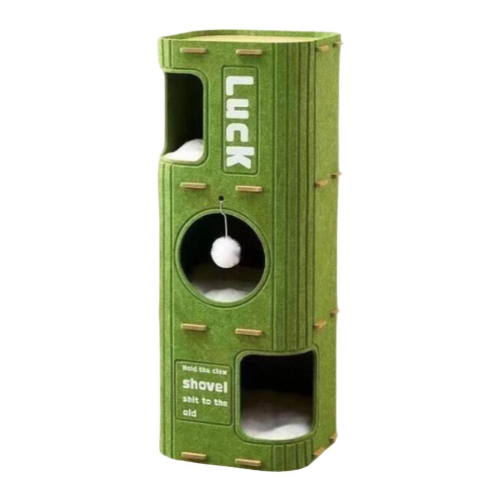 Войлочный домик для кошек, 3-этажный, для домашних кошек и котят, с мягкой подушкой, товары для животных