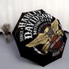 1 шт. Авто-милый зонт Harley Davidson | Портативный складной, 8 ребер, ручное открытие, милый Хэллоуинский и Рождественский подарок для улицы, повседневный аксессуар, прочный C